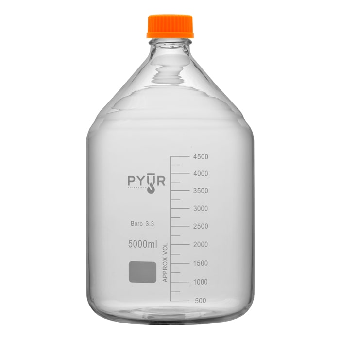 20000ml (20L) Glass Media/Storage Bottle with GL-45 Screw Cap