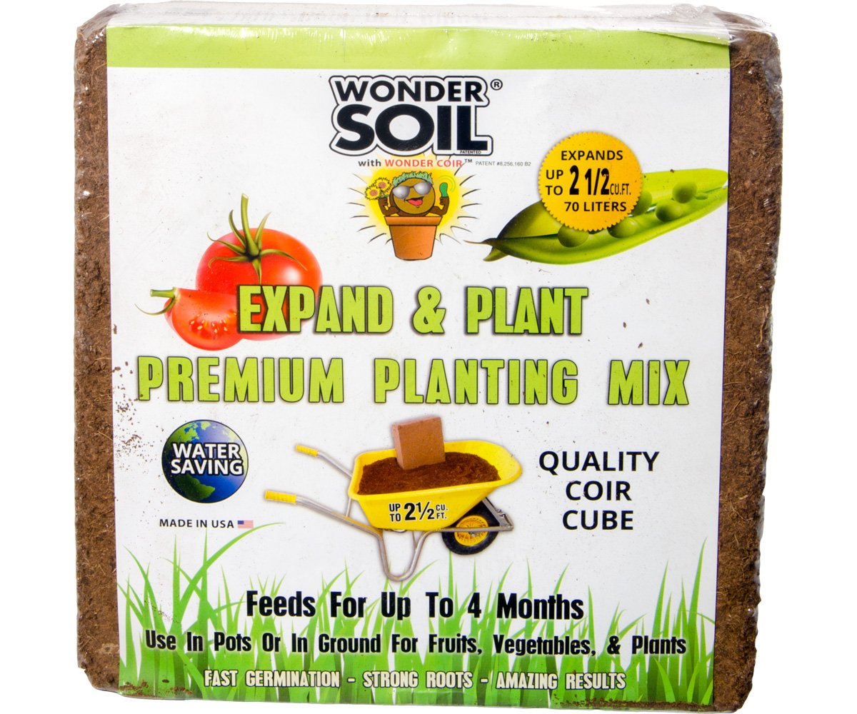 Wonder Soil Expand & Plant Organic Coir Cube