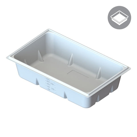 70 Gallon Reservoir, White, Rectangle