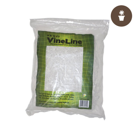 5' x 15' (WHITE) VineLine Plastic Garden Netting