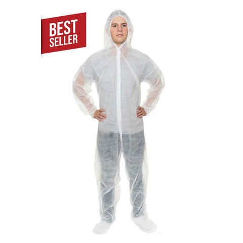 Enviroguard Polypropylene Coverall with Hood and Boot - Size 4XL - Case of 25