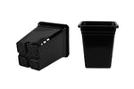 SunPack 9"x9" Square Black Pot 10" Tall - Case of 24