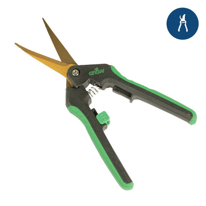 Grow1 Titanium Trimming Shears, Curved Blade