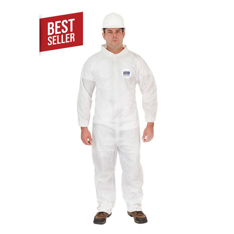 Enviroguard Microporous Coverall, Elastic Wrist, Elastic Back, Open Ankle - 2XL - Case of 25