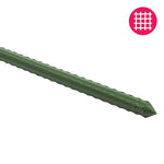 6' Steel Stake Plant Support - Green 20-pack - 3/8" Diameter