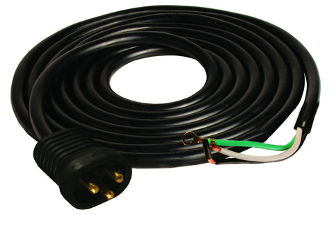 Male Lock & Seal Cord, 15', 600V, AWG 16/3, UL