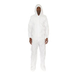 Enviroguard Clean Processed Coverall with Hood & Boots, Tunnelized Elastic Wrists & Back, Serged Seams, Individually Packed - 4XL - Case of 25