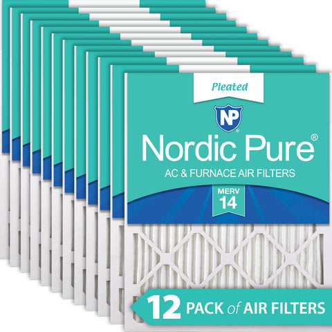 13x24x1 Exact MERV 14 AC Furnace Filters 12 Pack