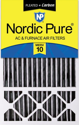 16x25x5 (4 3/8) Honeywell/Lennox Replacement Air Filters MERV 10 Pleated Plus Carbon 1 Pack