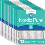 10x25x1 MERV 14 AC Furnace Filters 12 Pack