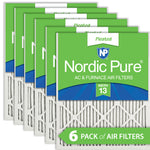 14x24x1 Pleated MERV 13 Air Filters 6 Pack