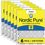 12x24x1 Pleated MERV 10 Air Filters 6 Pack