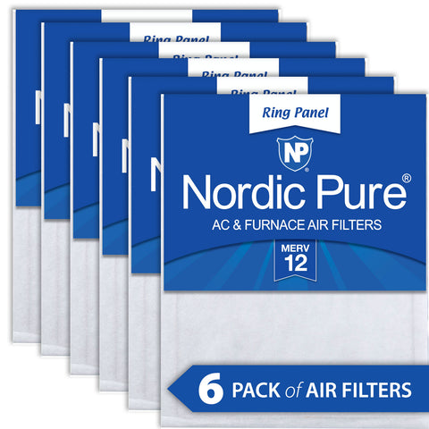 14x20x 1/2 Half Inch Ring Panel MERV 12 Furnace Air Filters 6 Pack