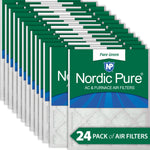 16x16x1 Pure Green Eco-Friendly AC Furnace Air Filters 24 Pack