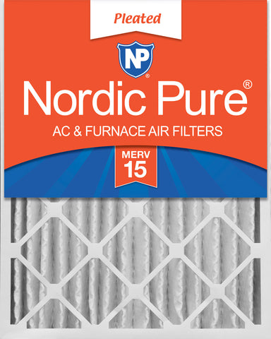 16x24x4 (3 5/8) Pleated MERV 15 Air Filters 1 Pack