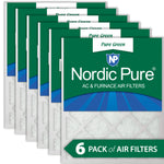 16x16x1 Pure Green Eco-Friendly AC Furnace Air Filters 6 Pack