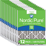 16x20x2 Pleated MERV 13 Air Filters 12 Pack