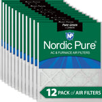 16x16x1 Pure Green Plus Carbon Eco-Friendly AC Furnace Air Filters 12 Pack