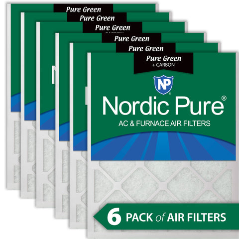 14x24x1 Pure Green Plus Carbon Eco-Friendly AC Furnace Air Filters 6 Pack