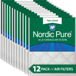 20x24x1 Pure Green Eco-Friendly AC Furnace Air Filters 12 Pack