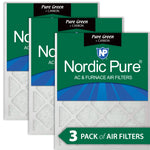 16x24x1 Pure Green Plus Carbon Eco-Friendly AC Furnace Air Filters 3 Pack