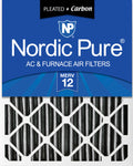 16x24x4 (3 5/8) Furnace Air Filters MERV 12 Pleated Plus Carbon 1 Pack