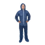 Enviroguard Polypropylene Blue Coverall with Hood and Boot - Size 5XL - Case of 25